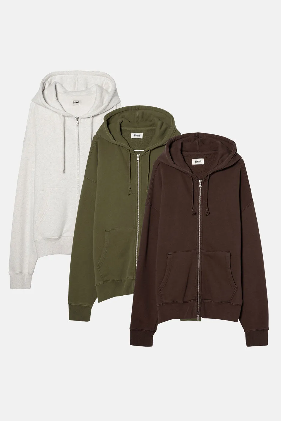 UNLINED ZIP HOODIE 3 PACK sold by Elwood Clothing