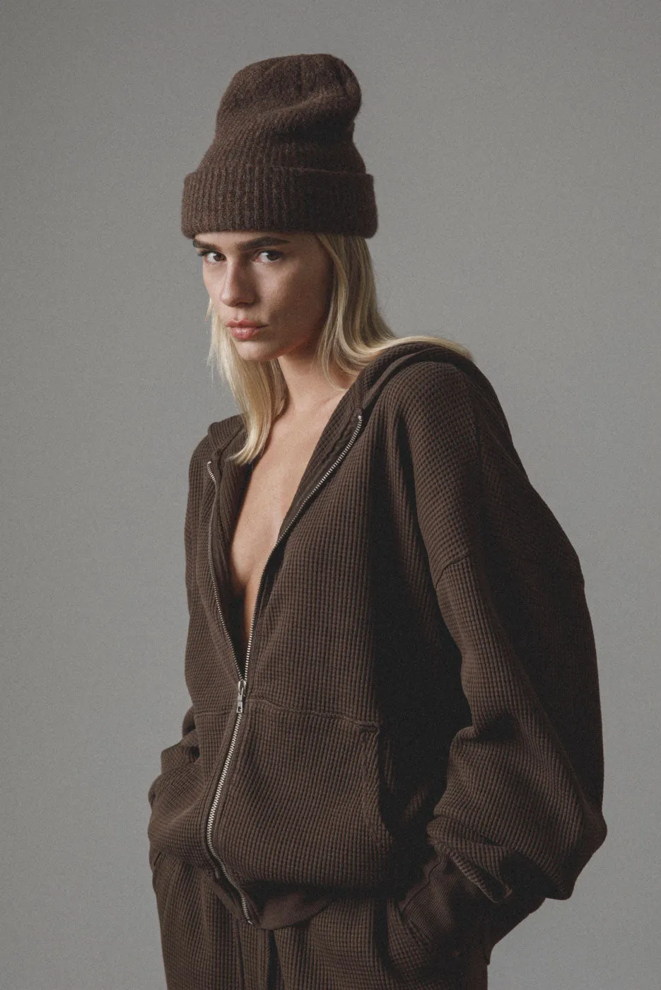 THERMAL ZIP HOODIE sold by Elwood Clothing product image thumbnail 4