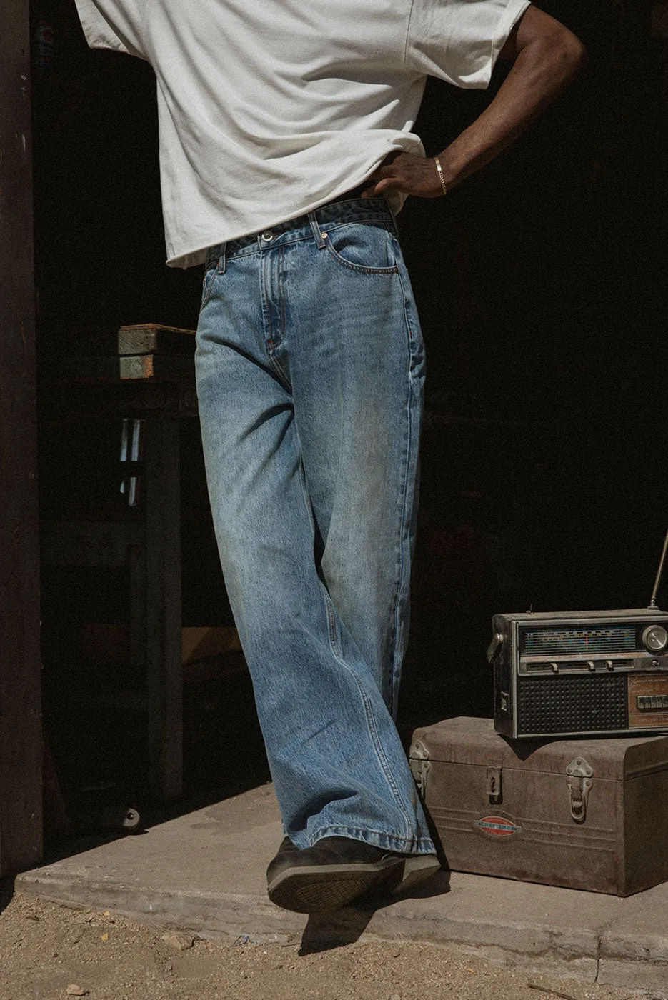 BAGGY DENIM PANT sold by Elwood Clothing product image thumbnail 3