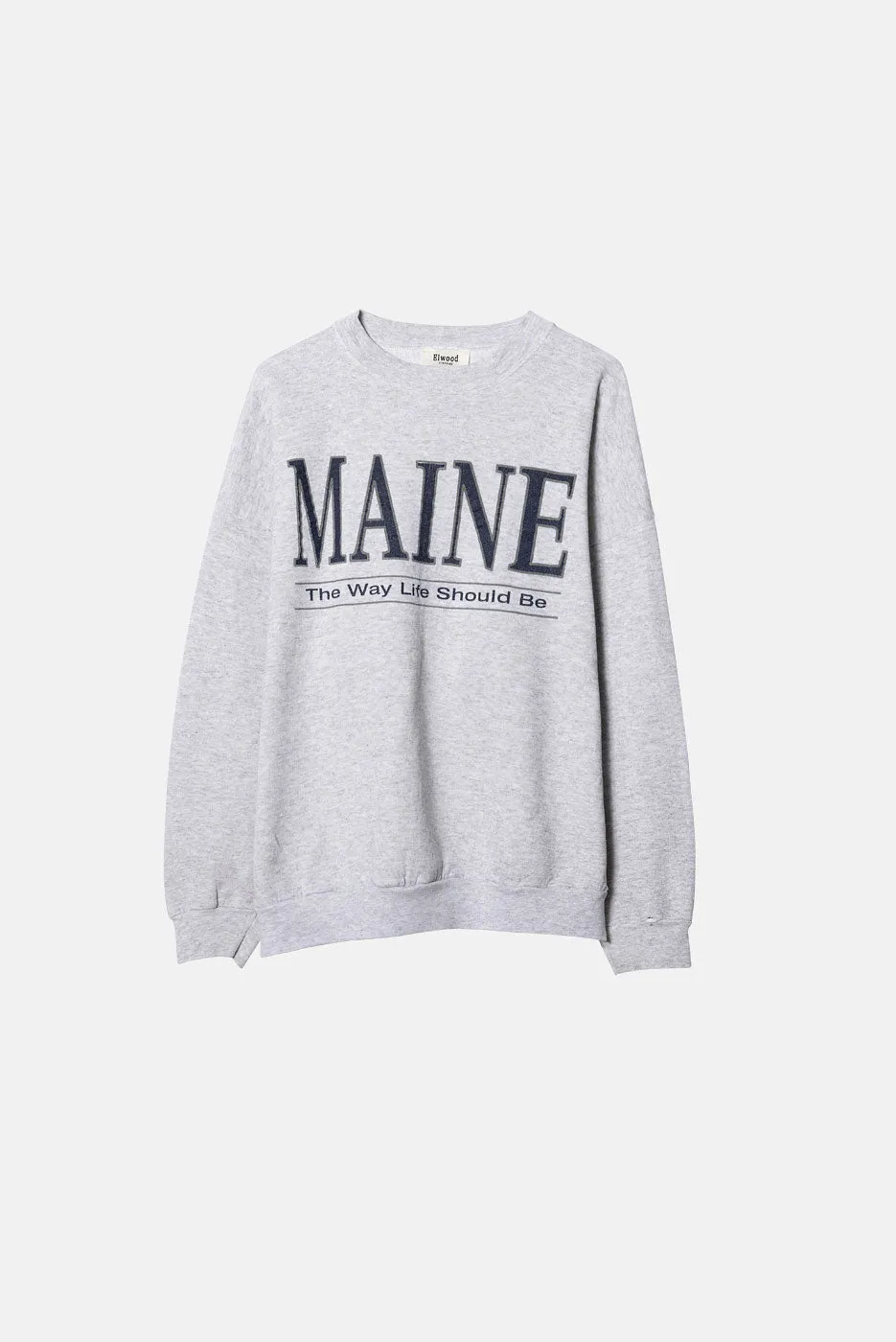 VINTAGE MAINE CREWNECK - L sold by Elwood Clothing