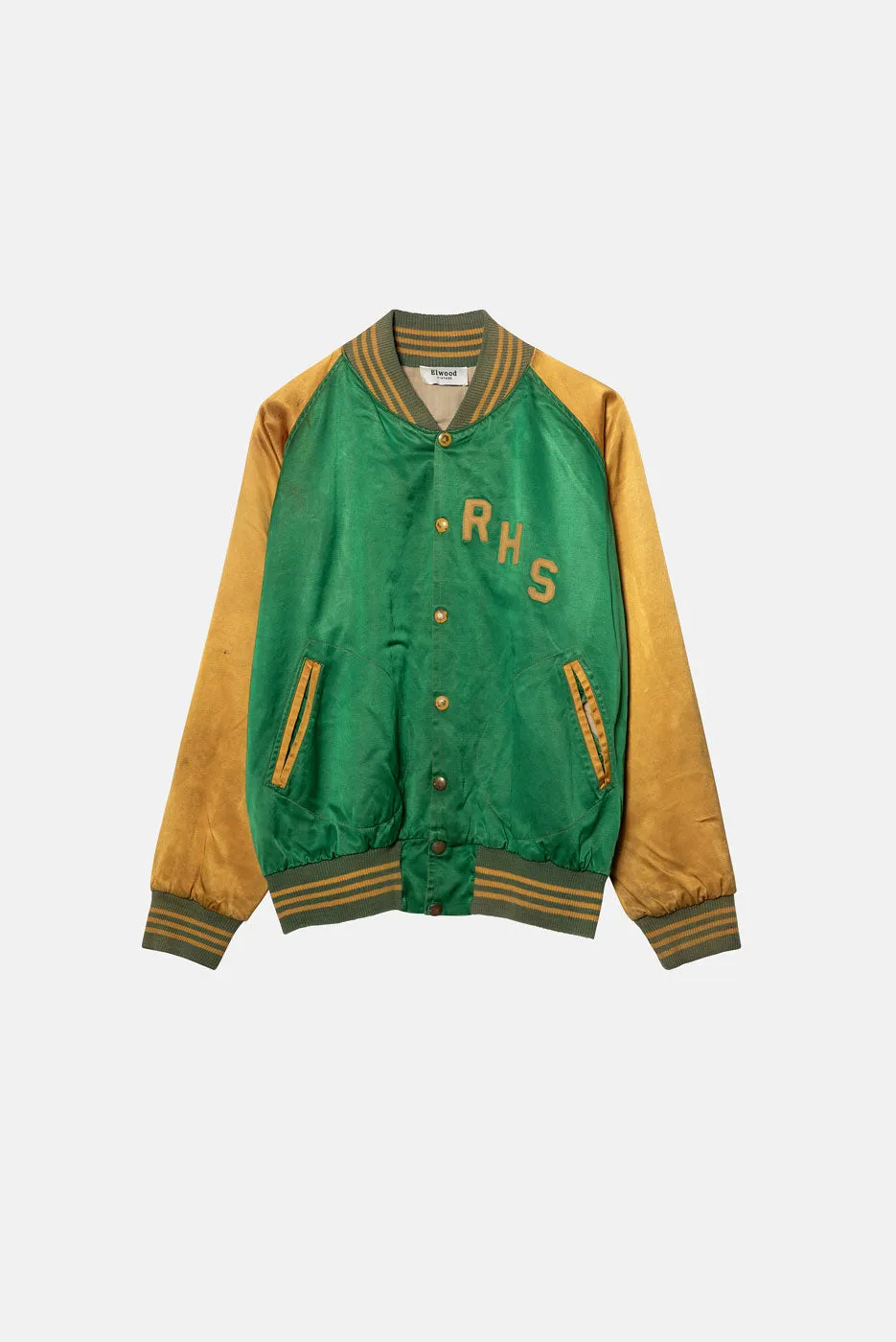 VINTAGE SATIN BOMBER JACKET - S sold by Elwood Clothing