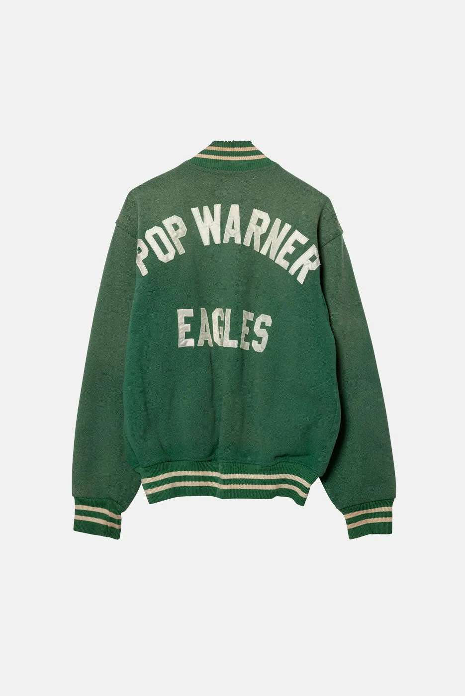 VINTAGE GREEN LETTERMAN JACKET - M sold by Elwood Clothing product image thumbnail 2