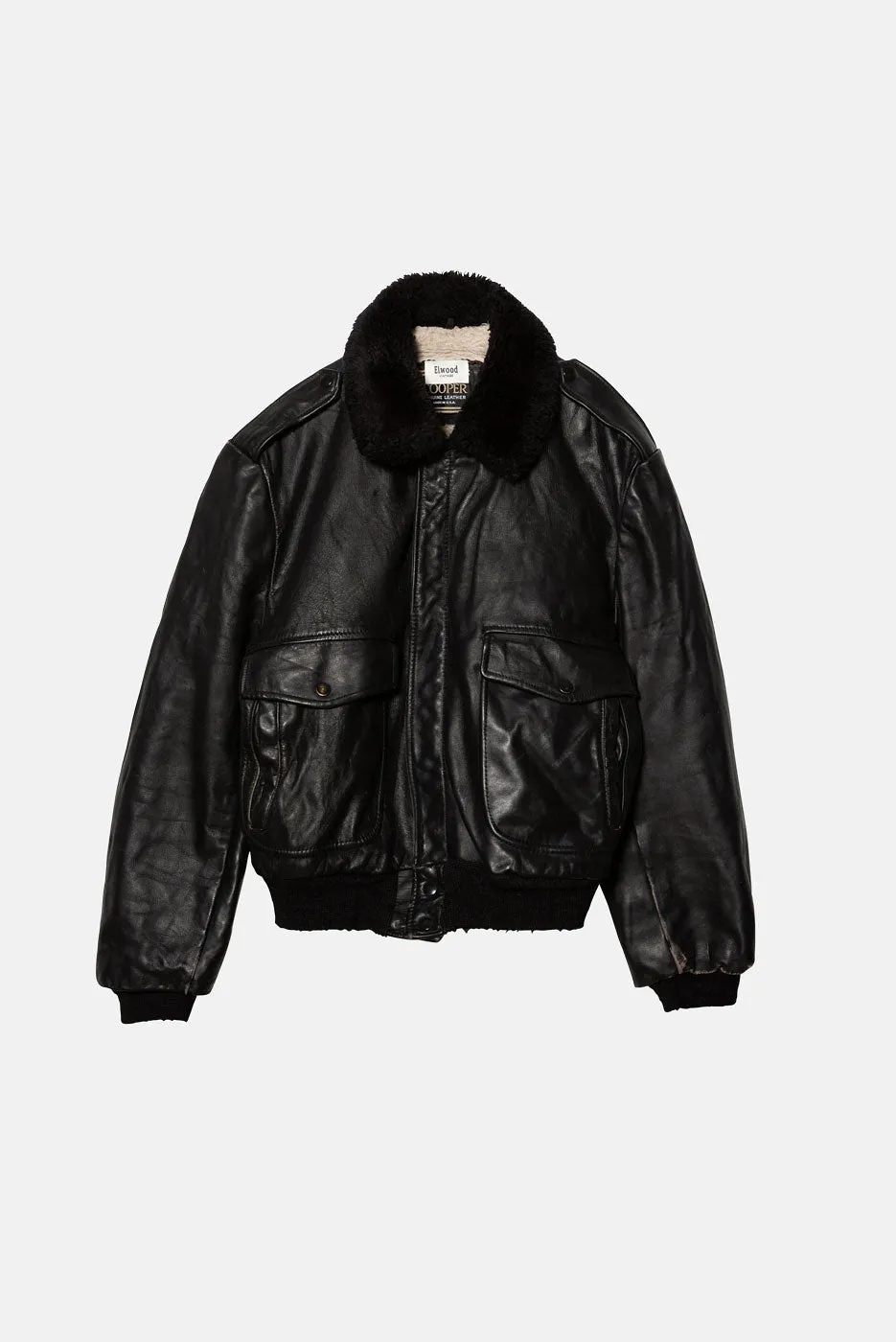 VINTAGE LEATHER JACKET - M sold by Elwood Clothing