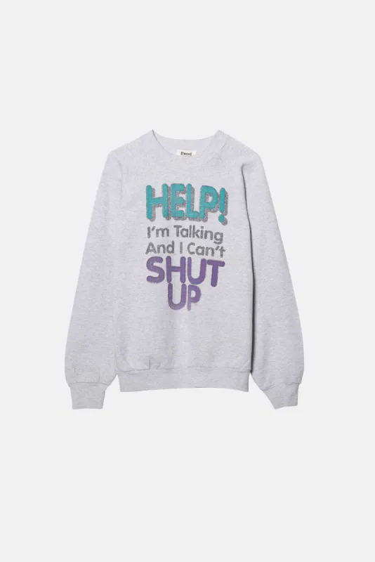 VINTAGE SHUT UP CREWNECK - M sold by Elwood Clothing
