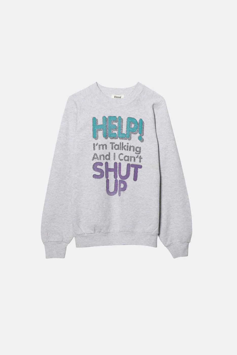 VINTAGE SHUT UP CREWNECK - M sold by Elwood Clothing