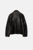 VINTAGE BLACK LEATHER JACKET - L sold by Elwood Clothing