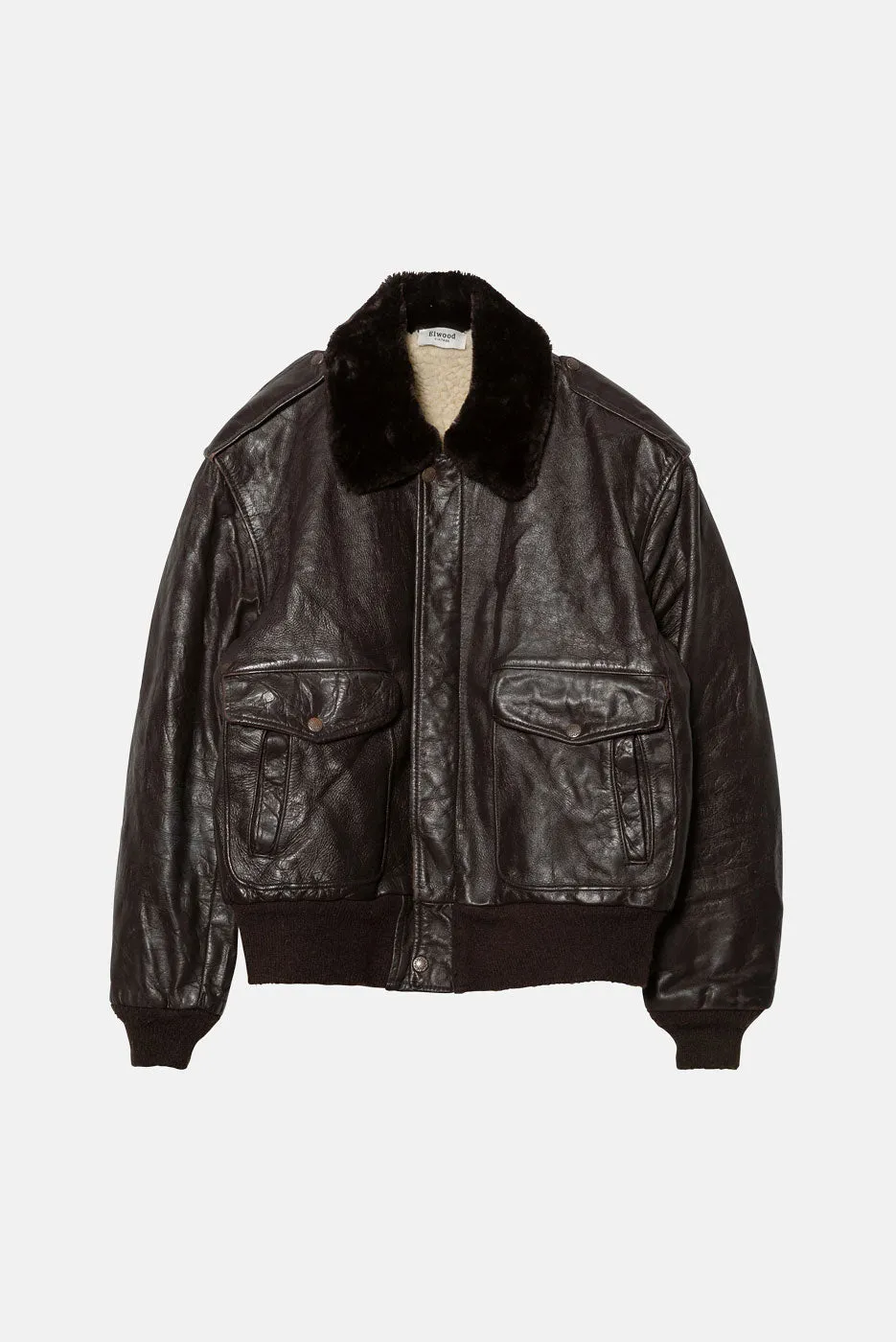 VINTAGE BROWN LEATHER JACKET - M sold by Elwood Clothing