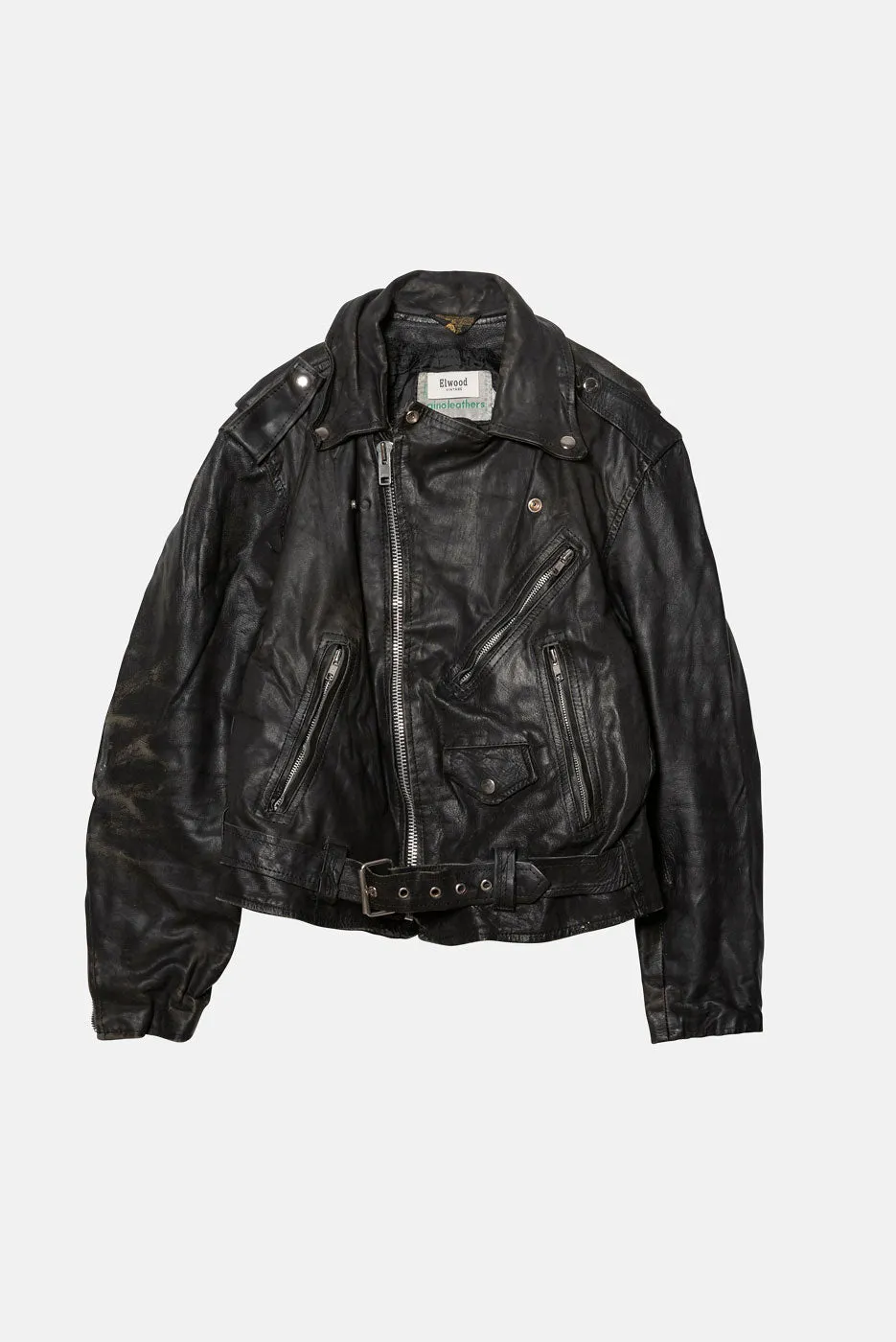 VINTAGE LEATHER JACKET - S/M sold by Elwood Clothing