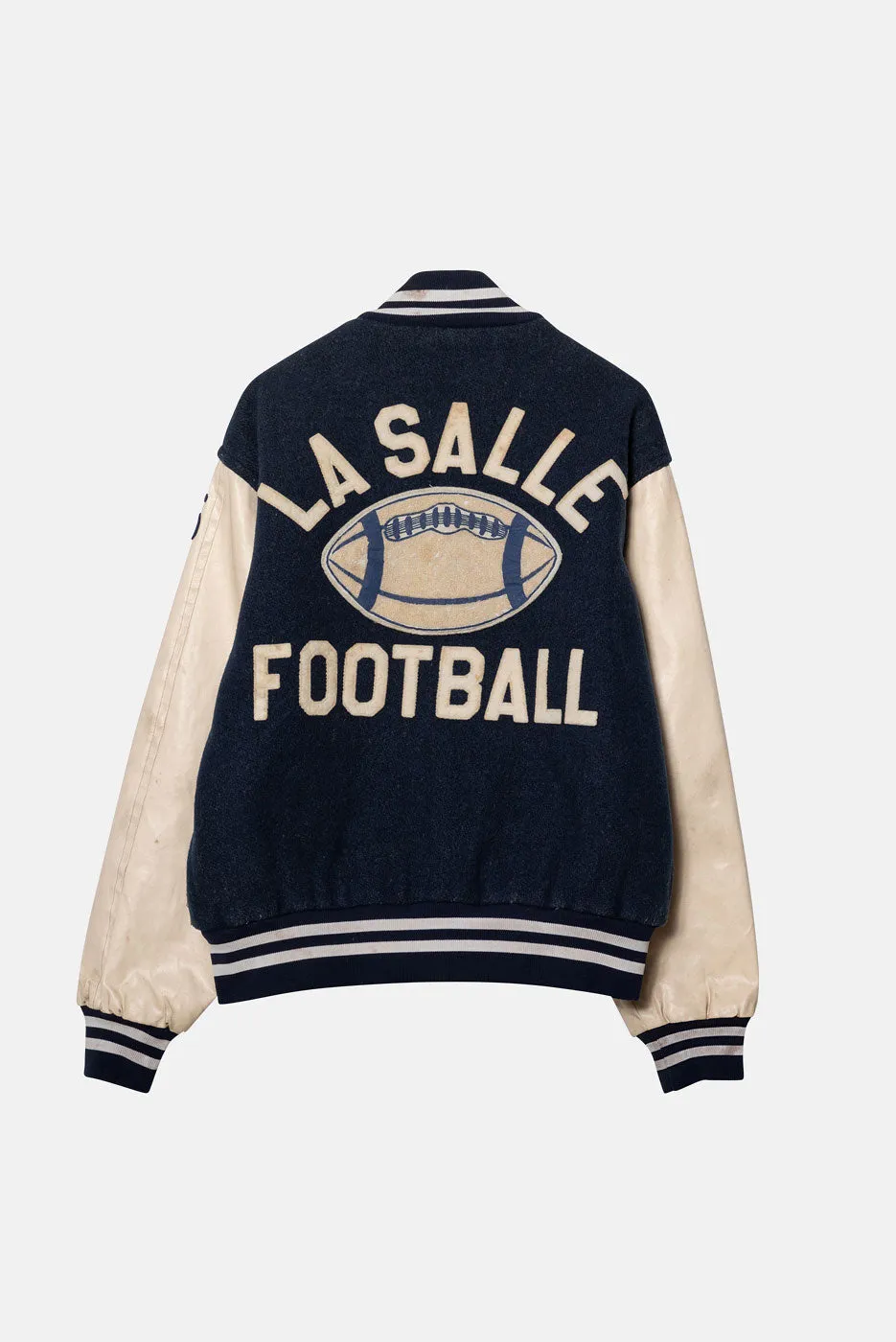 VINTAGE LETTERMAN JACKET NAVY / WHITE - M sold by Elwood Clothing product image thumbnail 2