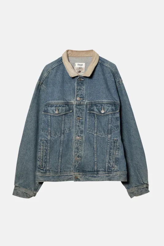 VINTAGE DENIM JACKET INDIGO - L sold by Elwood Clothing