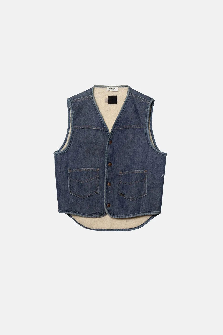 VINTAGE DENIM VEST - M sold by Elwood Clothing