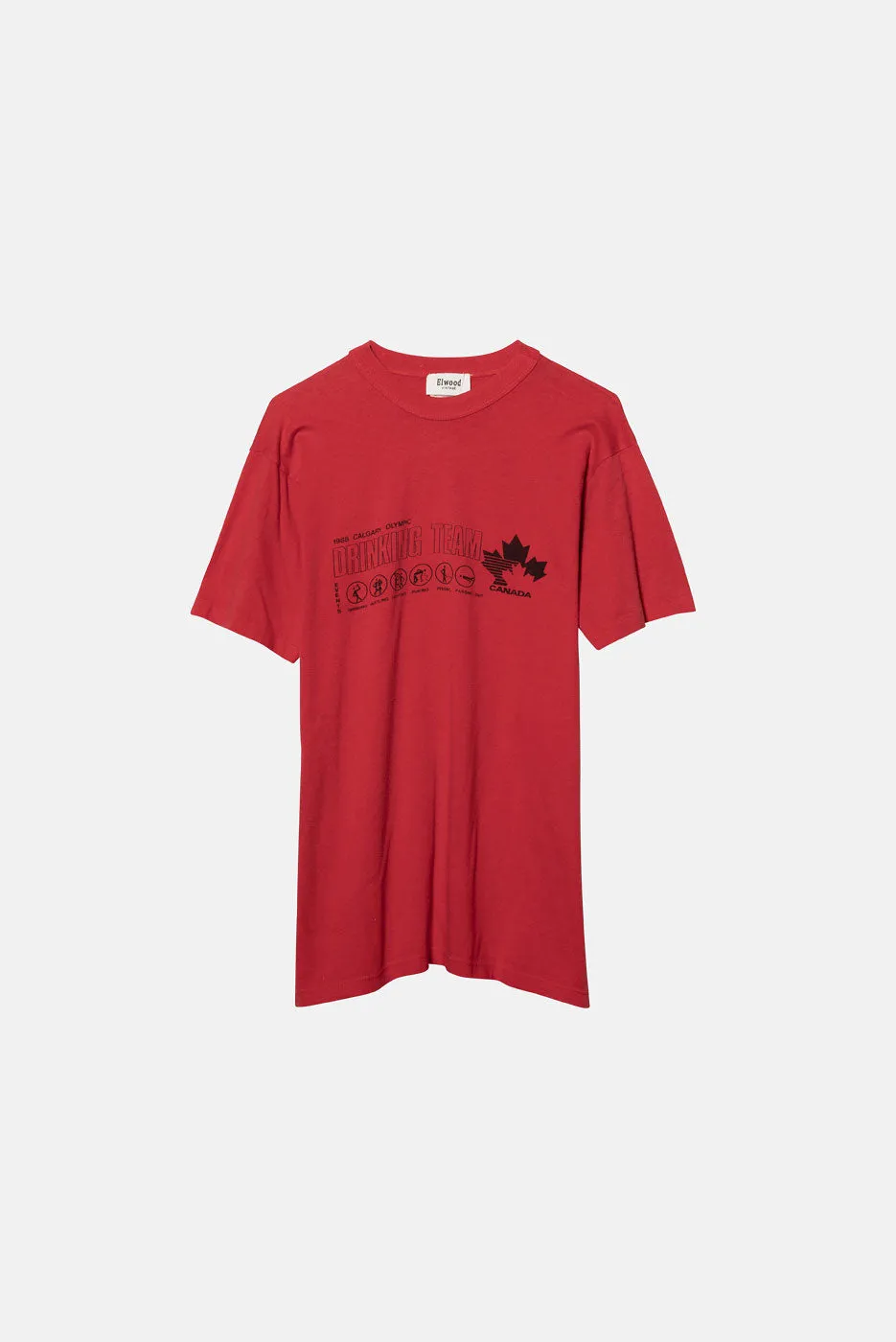 VINTAGE 88' CALGARY OLYMPIC TEE - M sold by Elwood Clothing