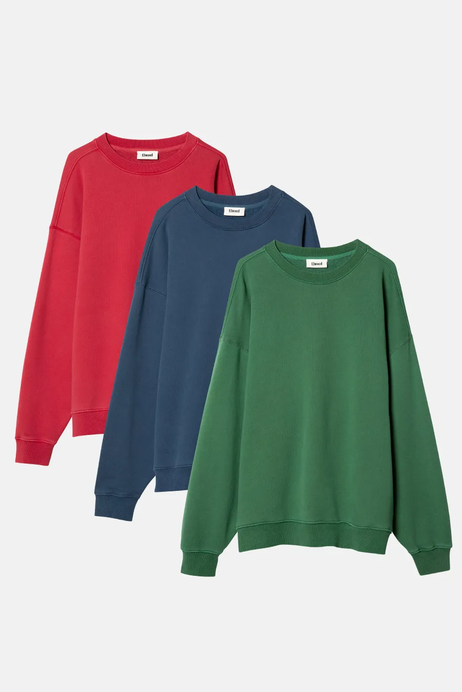 OVERSIZED CORE CREWNECK 3 PACK sold by Elwood Clothing