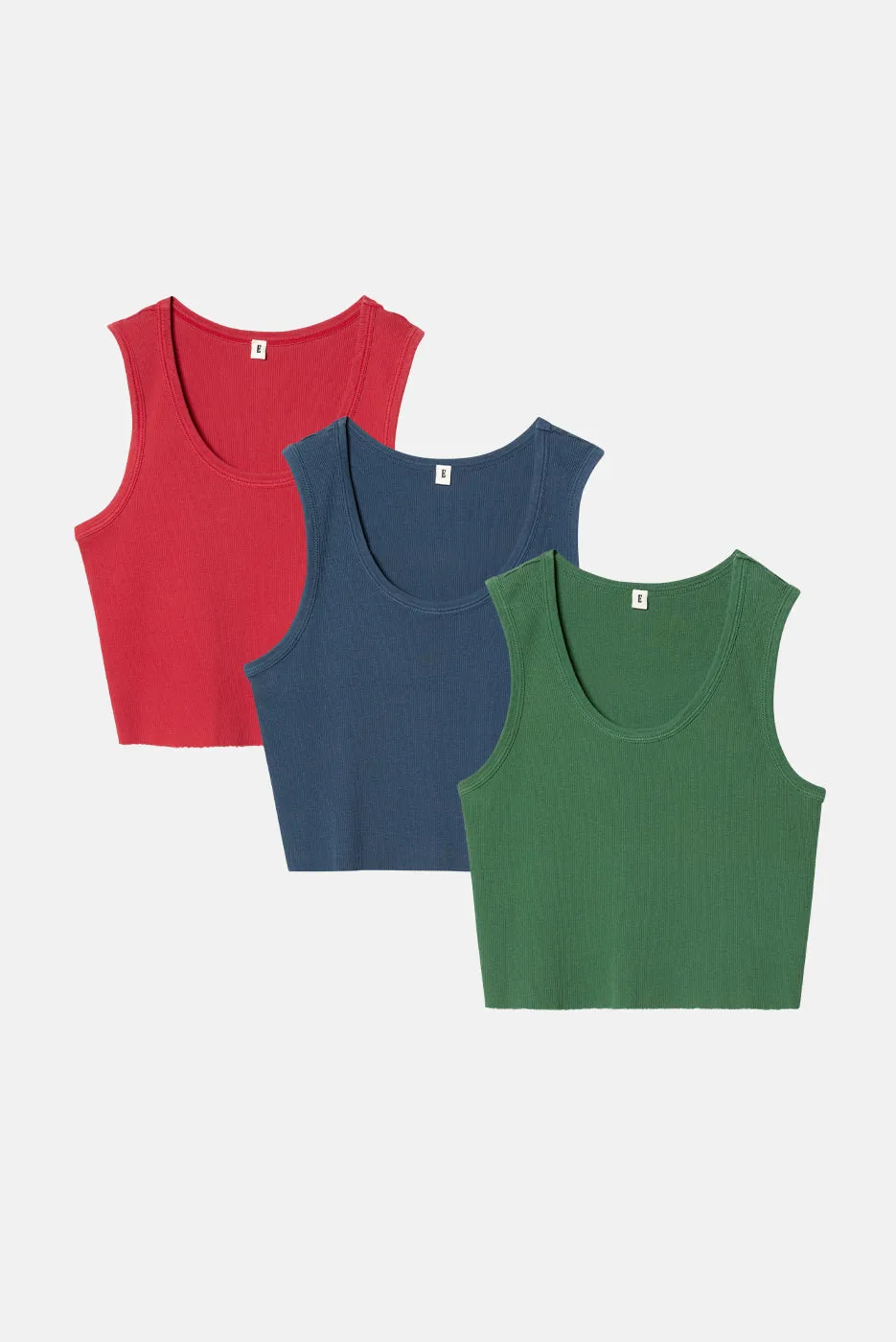 MALIBU CROP TANK 3 PACK sold by Elwood Clothing