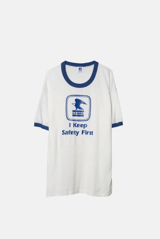 VINTAGE US MAIL RINGER TEE sold by Elwood Clothing