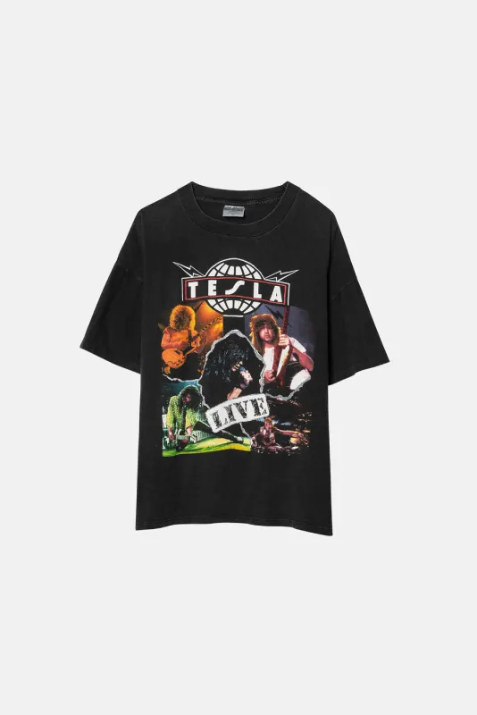 VINTAGE TESLA BAND TEE sold by Elwood Clothing
