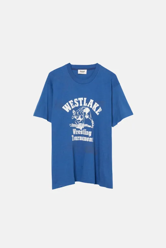 VINTAGE WESTLAKE WRESTLING TEE sold by Elwood Clothing