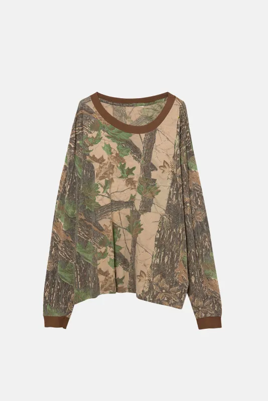 VINTAGE CAMO REAL TREE L/S TEE 2.0 sold by Elwood Clothing