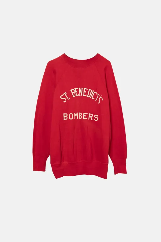 VINTAGE ST. BENEDICT'S BOMBERS CREWNECK sold by Elwood Clothing