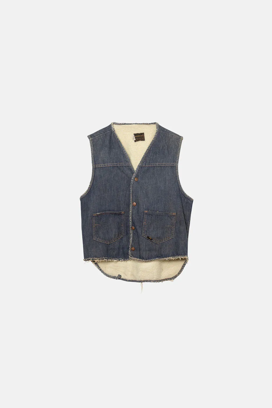 VINTAGE ROEBUCKS DENIM VEST sold by Elwood Clothing