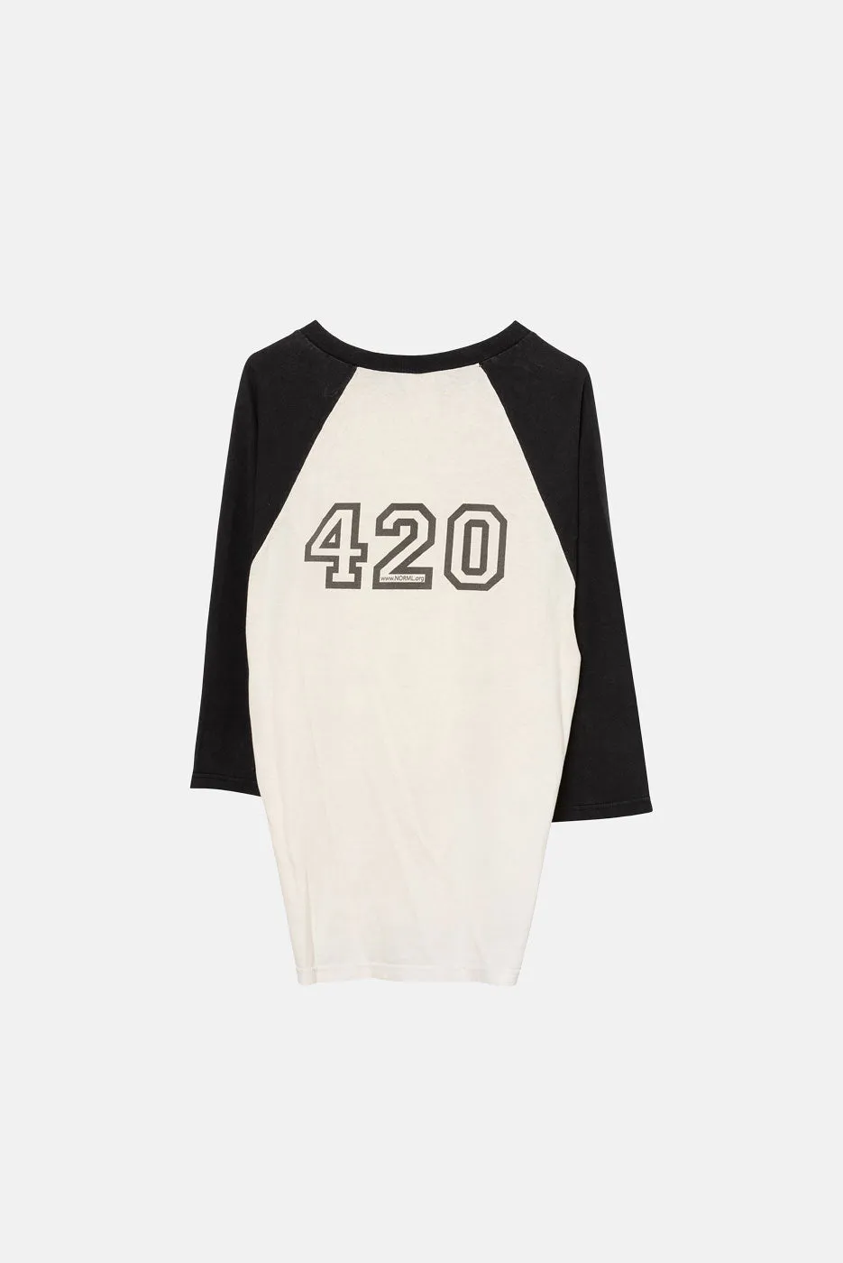 VINTAGE NORML TRACK & FIELD BASEBALL TEE sold by Elwood Clothing product image thumbnail 2