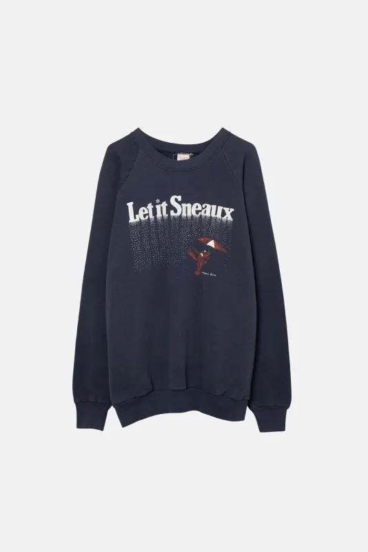VINTAGE LET IT SNEAUX CREWNECK sold by Elwood Clothing