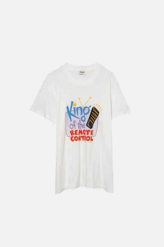 VINTAGE KING OF THE REMOTE TEE sold by Elwood Clothing