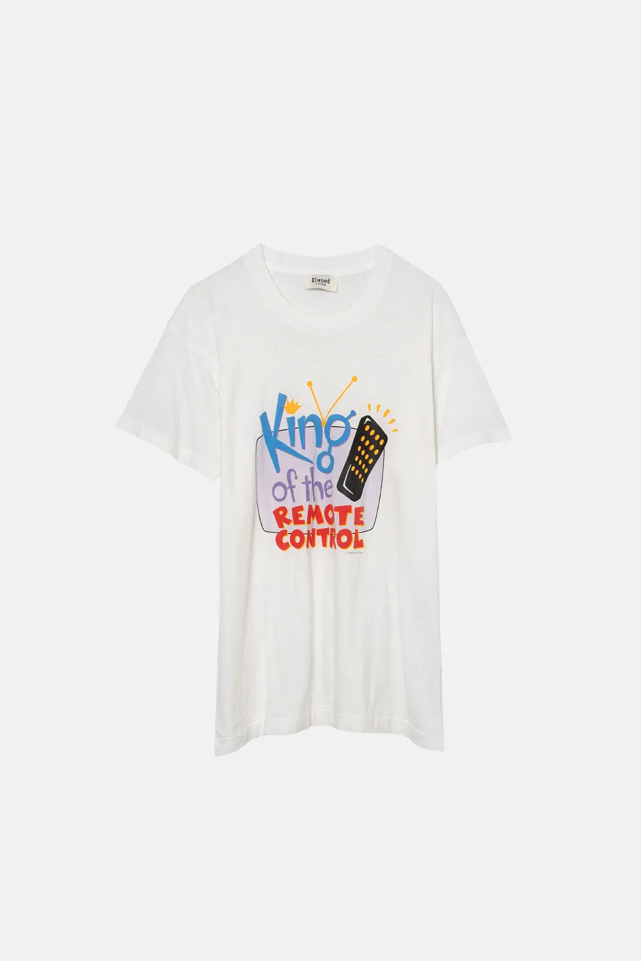 VINTAGE KING OF THE REMOTE TEE sold by Elwood Clothing