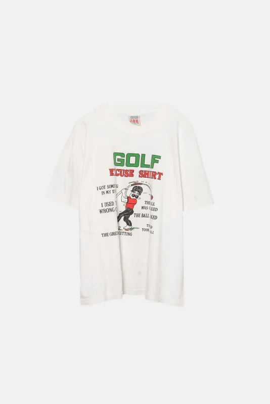 VINTAGE GOLF EXCUSE TEE sold by Elwood Clothing