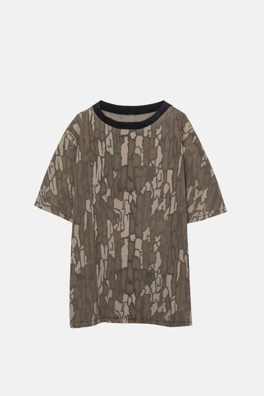 VINTAGE CAMO REAL TREE TEE sold by Elwood Clothing