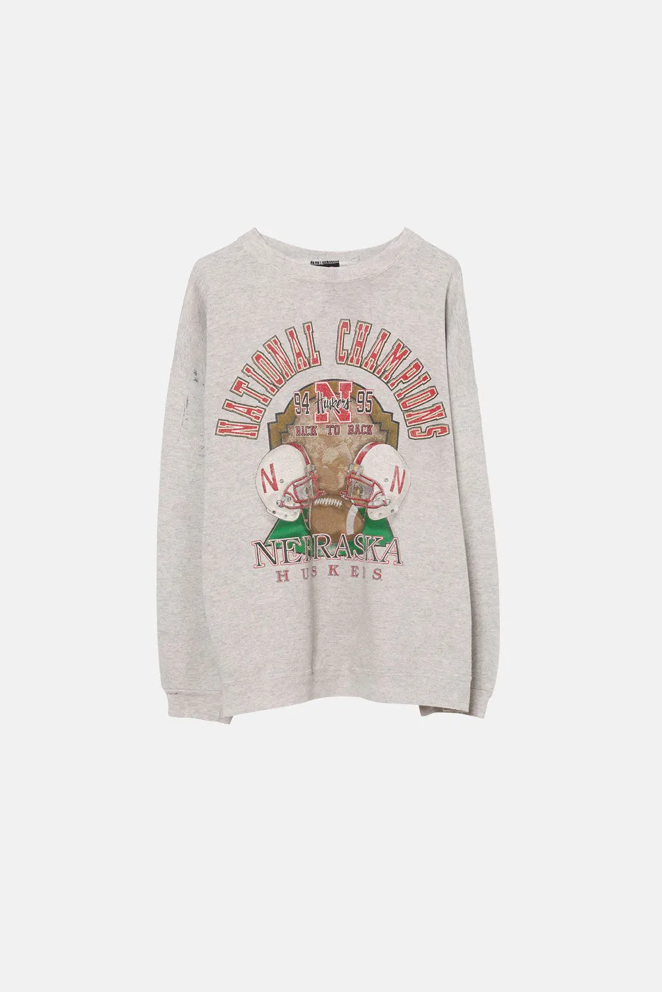 VINTAGE 95' NEBRASKA NATIONAL CHAMPS CREWNECK sold by Elwood Clothing