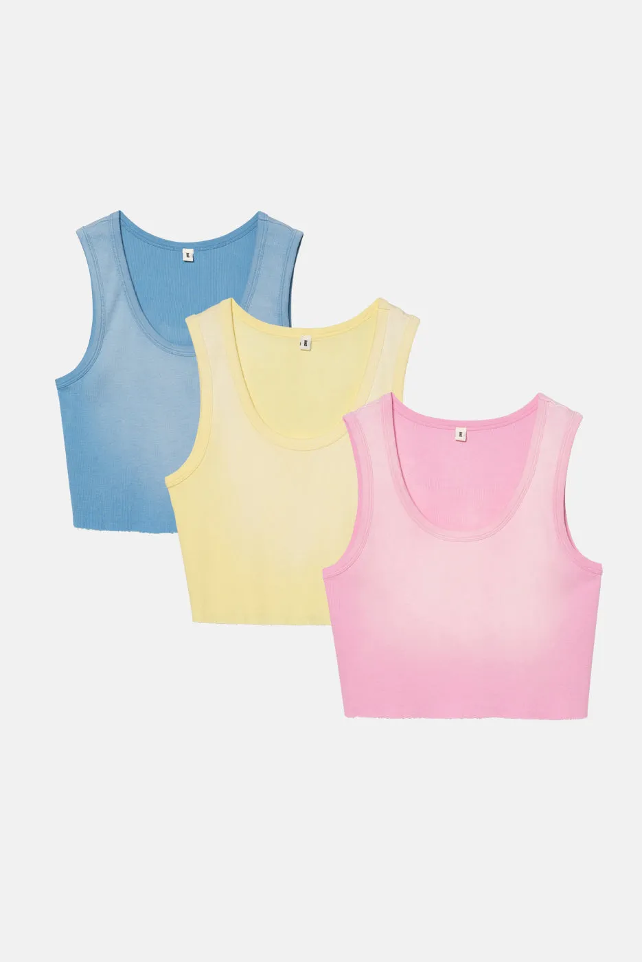 MALIBU CROP TANK 3 PACK sold by Elwood Clothing