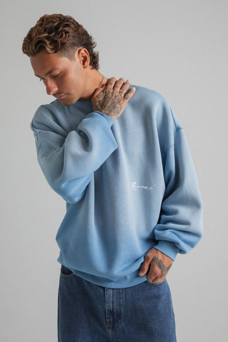 SCRIPT CREWNECK sold by Elwood Clothing product image thumbnail 3