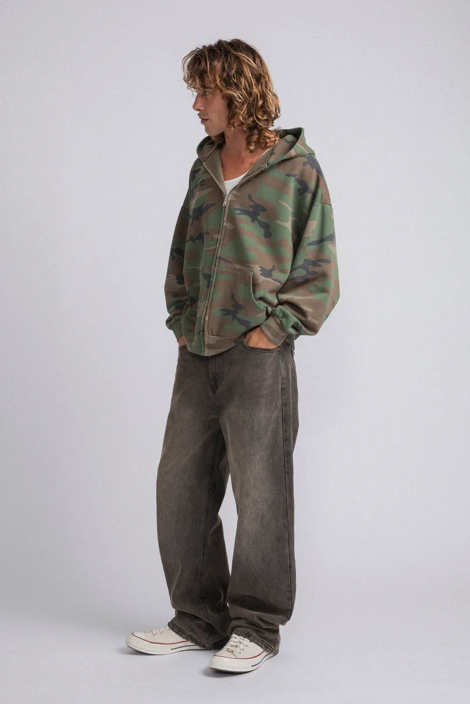 CAMO ZIP HOODIE sold by Elwood Clothing product image thumbnail 4