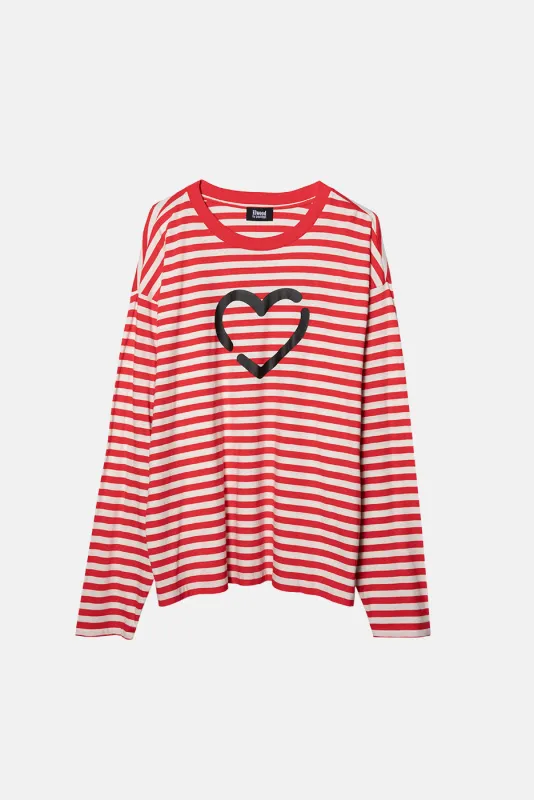 GRAPHIC EVERYDAY STRIPED LONG SLEEVE TEE sold by Elwood Clothing