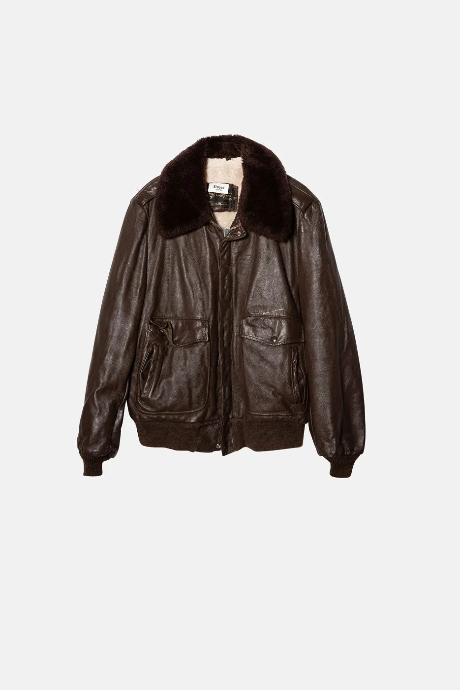 VINTAGE A2 LEATHER FLIGHT JACKET sold by Elwood Clothing