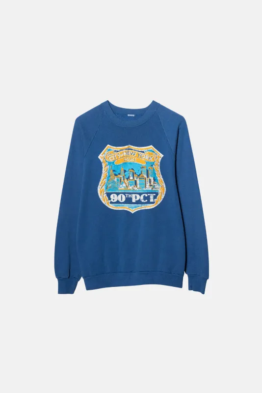 VINTAGE NYPD RAGLAN CREWNECK sold by Elwood Clothing