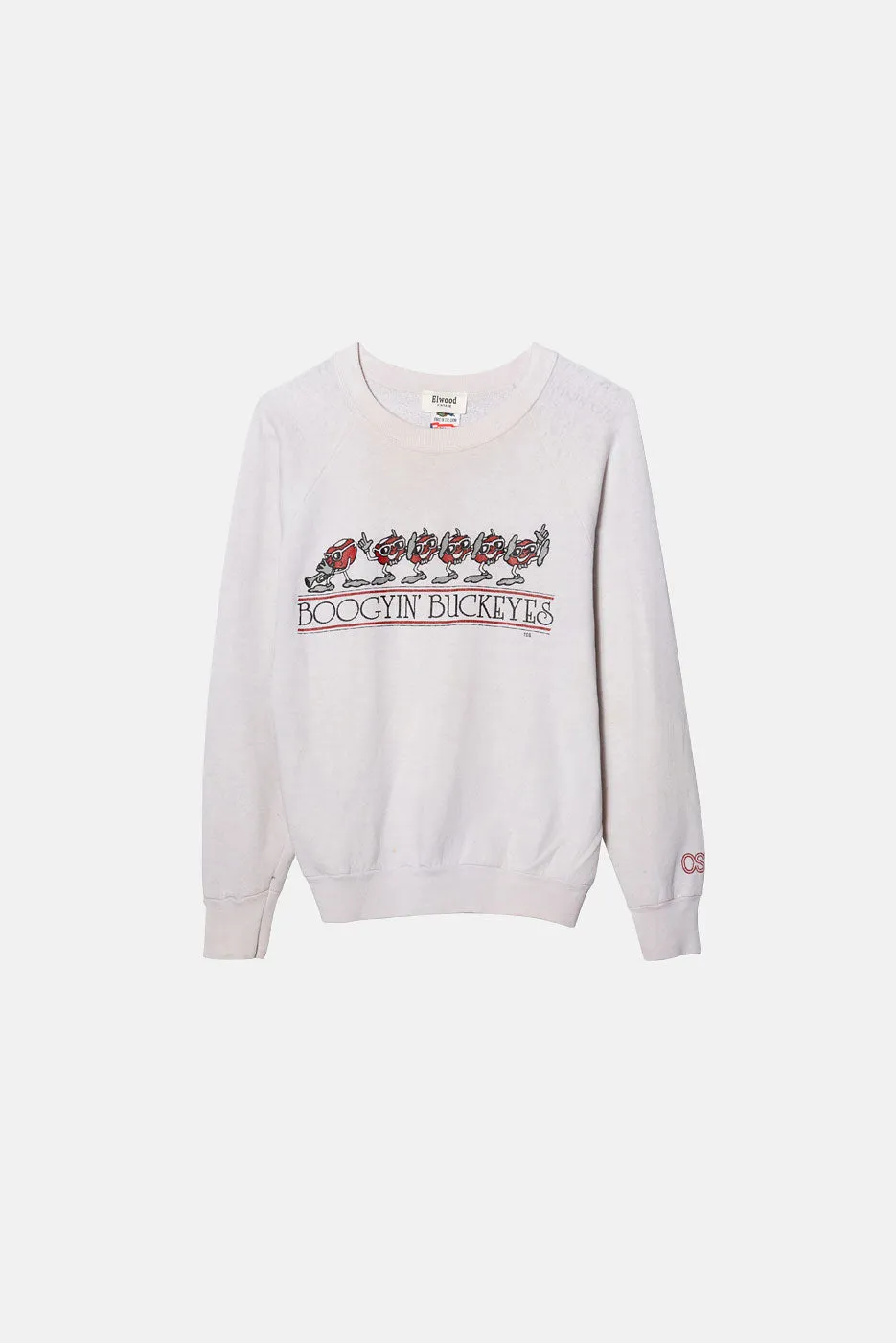 VINTAGE BUCKEYES RAGLAN CREWNECK sold by Elwood Clothing