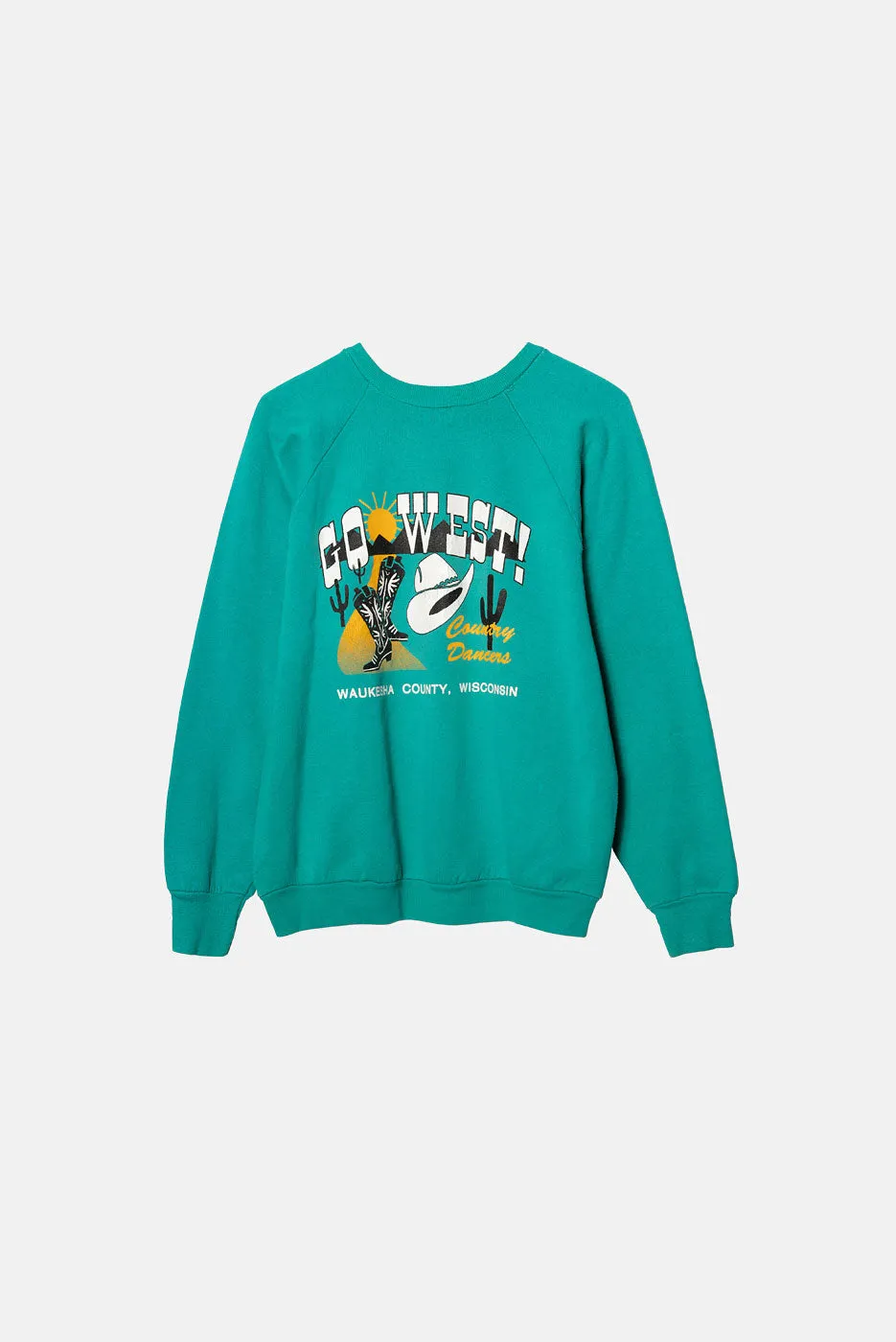 VINTAGE GO WEST CREWNECK sold by Elwood Clothing product image thumbnail 2