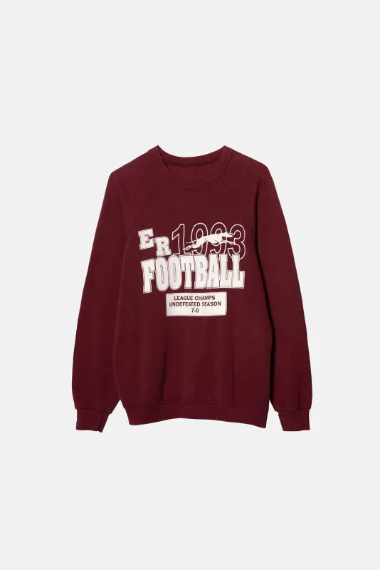 VINTAGE 93' ER FOOTBALL CREWNECK sold by Elwood Clothing
