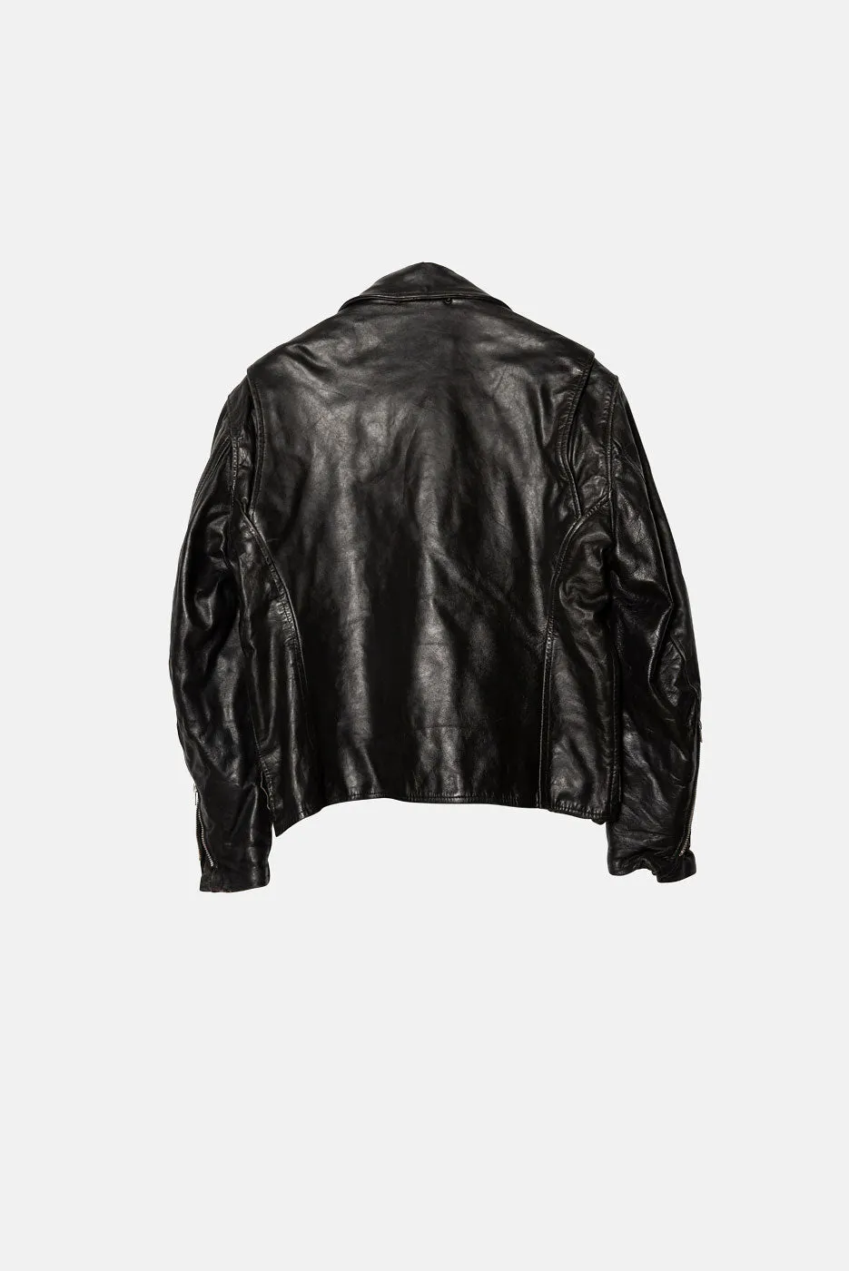 VINTAGE BLACK LEATHER JACKET sold by Elwood Clothing product image thumbnail 2