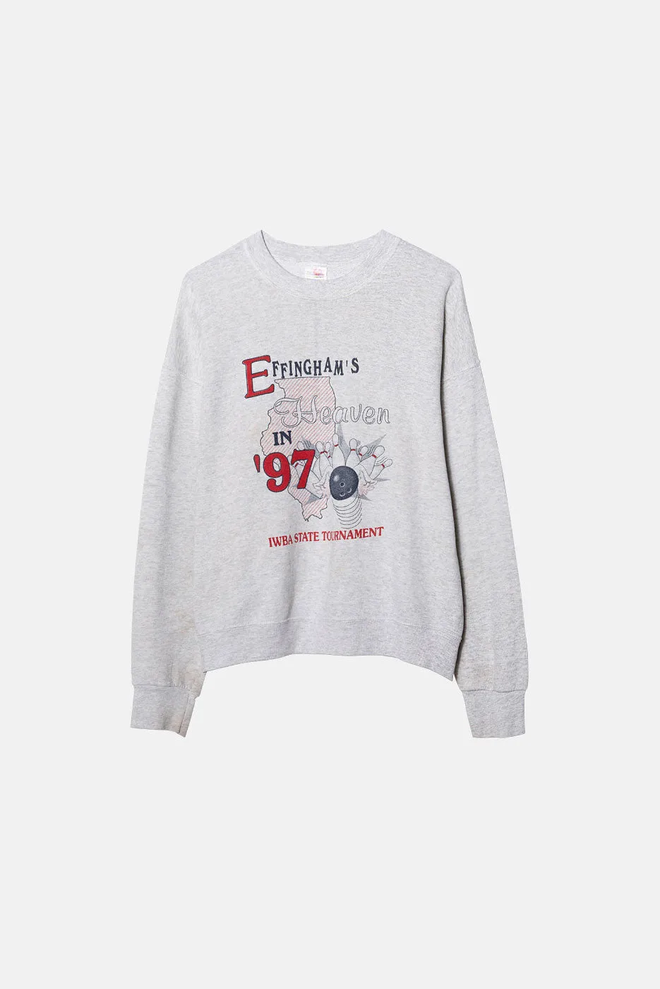 VINTAGE 97' EFFINGHAM'S BOWLING CREWNECK sold by Elwood Clothing