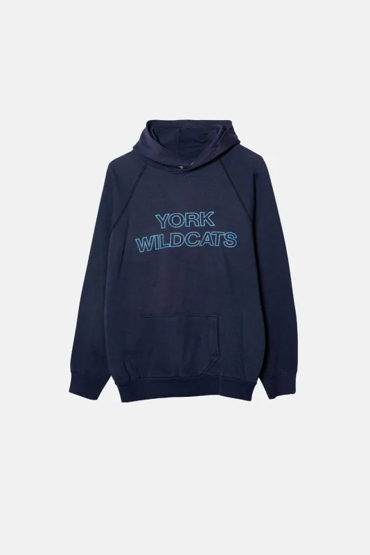 VINTAGE YORK WILDCATS HOODIE sold by Elwood Clothing