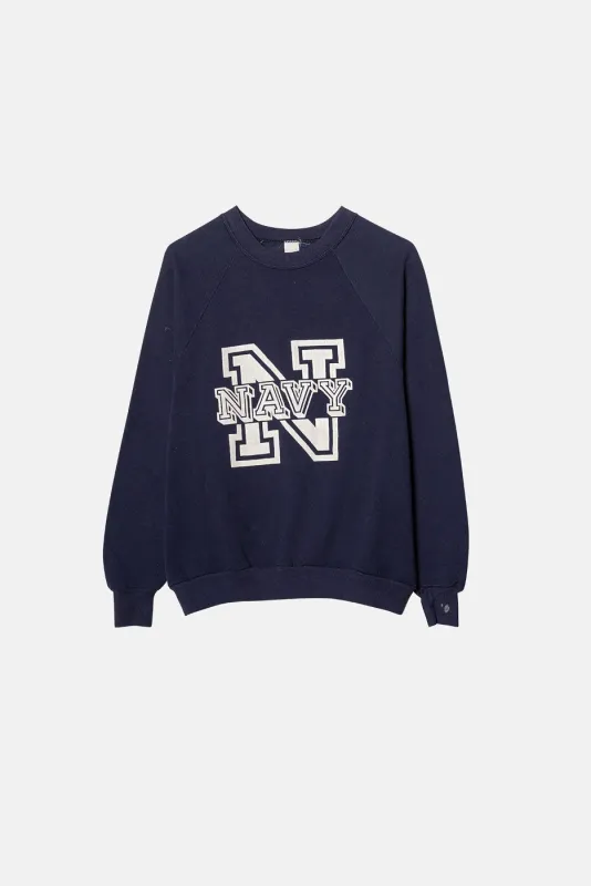 VINTAGE NAVY CREWNECK sold by Elwood Clothing