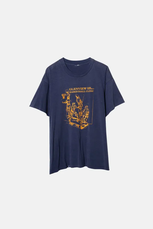VINTAGE GLENVIEW BASKETBALL CLINIC TEE sold by Elwood Clothing