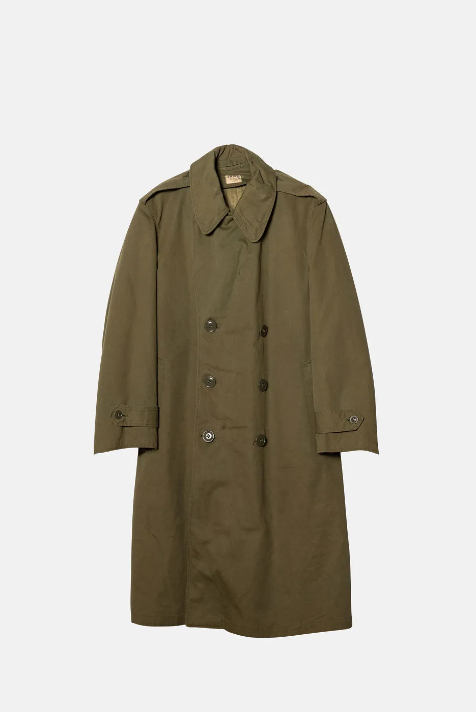 VINTAGE MILITARY TRENCH COAT sold by Elwood Clothing