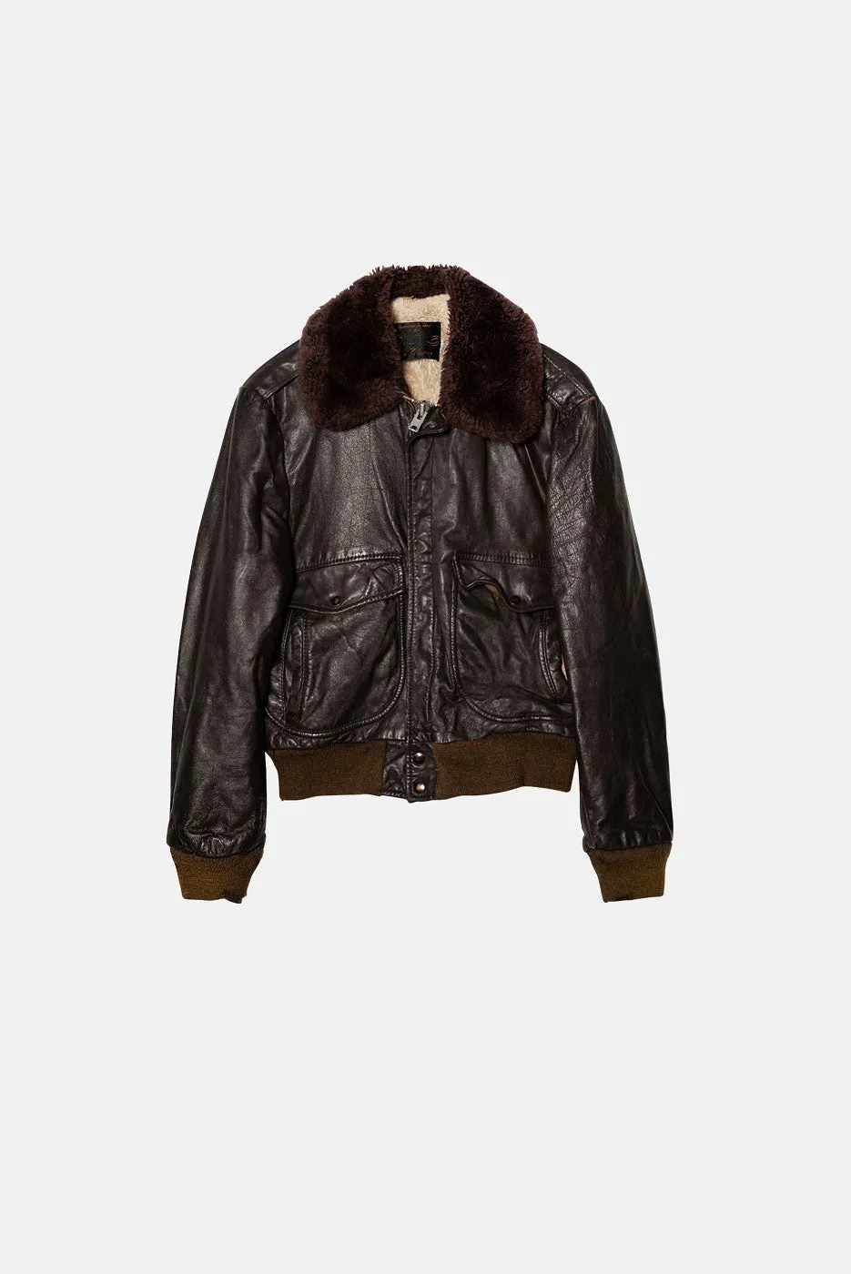 VINTAGE A2 LEATHER FLIGHT JACKET 2.0 sold by Elwood Clothing