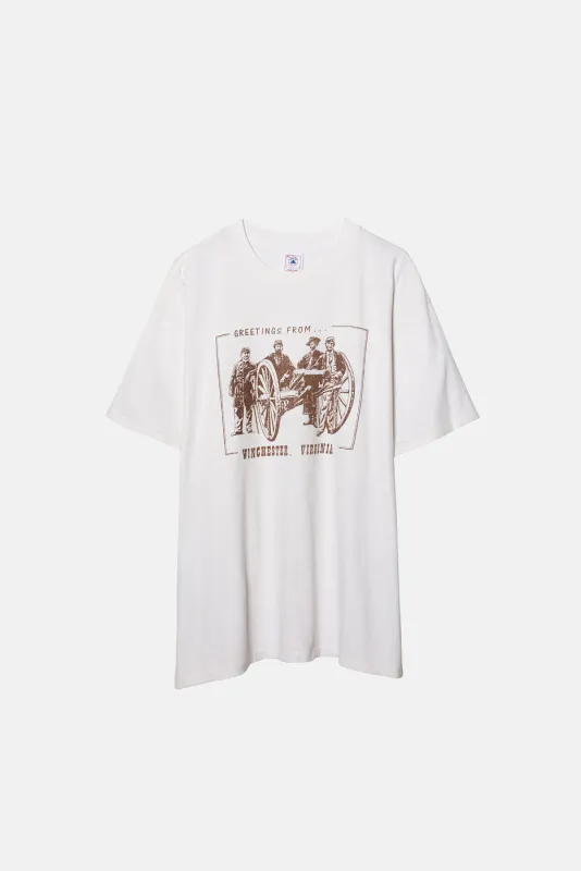 VINTAGE GATLING GUN TEE sold by Elwood Clothing