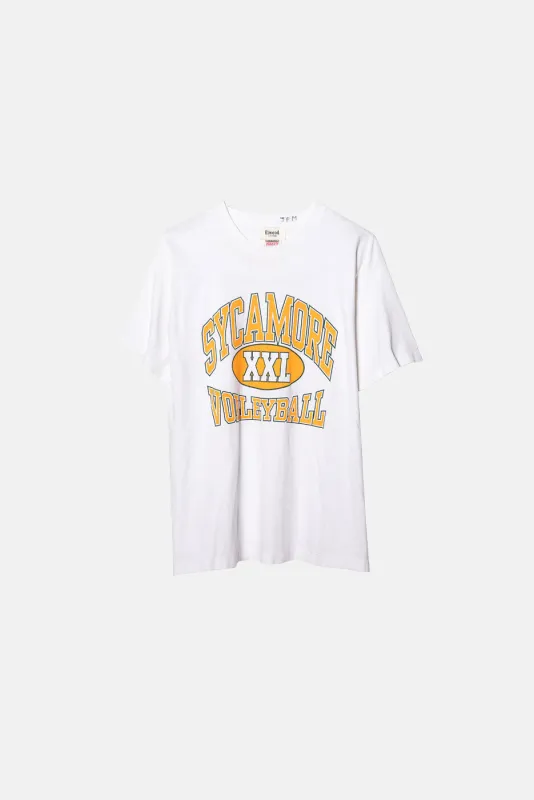 VINTAGE SYCAMORE VOLLEYBALL TEE sold by Elwood Clothing