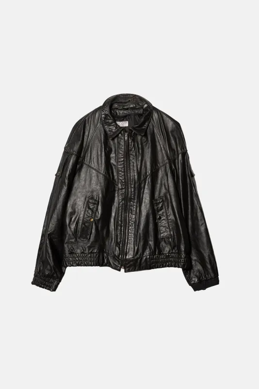VINTAGE LEATHER JACKET - XS sold by Elwood Clothing